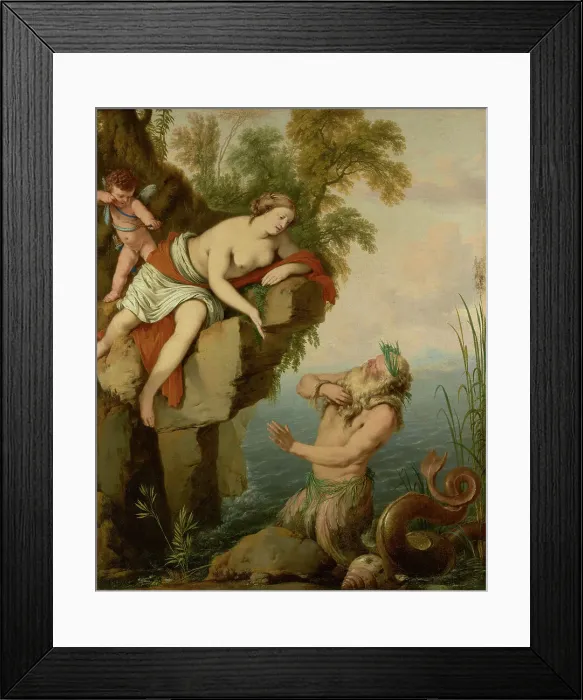 Framed Print : Glaucus and Scylla, about 1640-1644. Creator: Laurent de la Hyre Framed Print : Glaucus and Scylla, about 1640-1644. Creator: Laurent de la Hyre