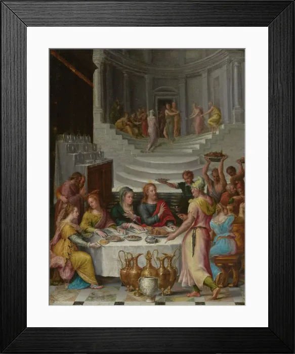 Framed Print : The Wedding Feast at Cana, about 1575-1580. Creator: Lavinia Fontana Framed Print : The Wedding Feast at Cana, about 1575-1580. Creator: Lavinia Fontana