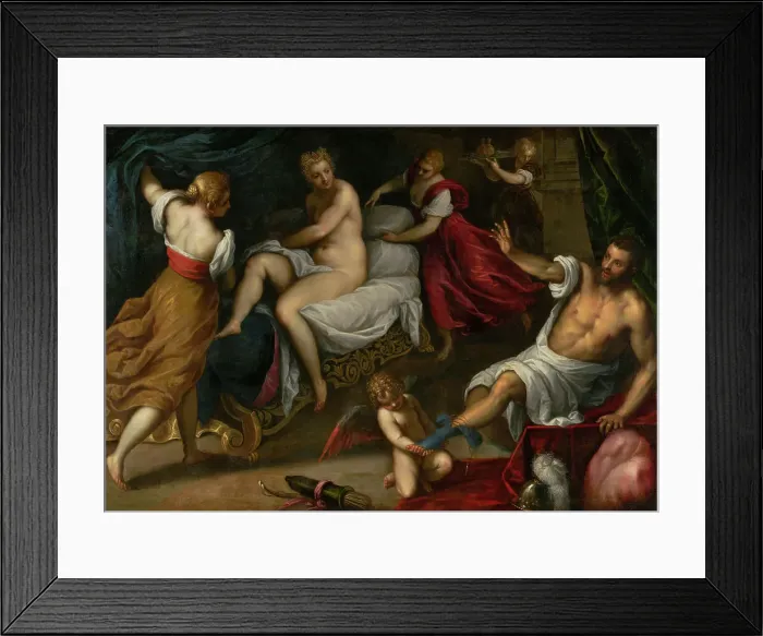 Framed Print : Venus and Mars, about 1605-1609. Creator: Jacopo Palma Framed Print : Venus and Mars, about 1605-1609. Creator: Jacopo Palma