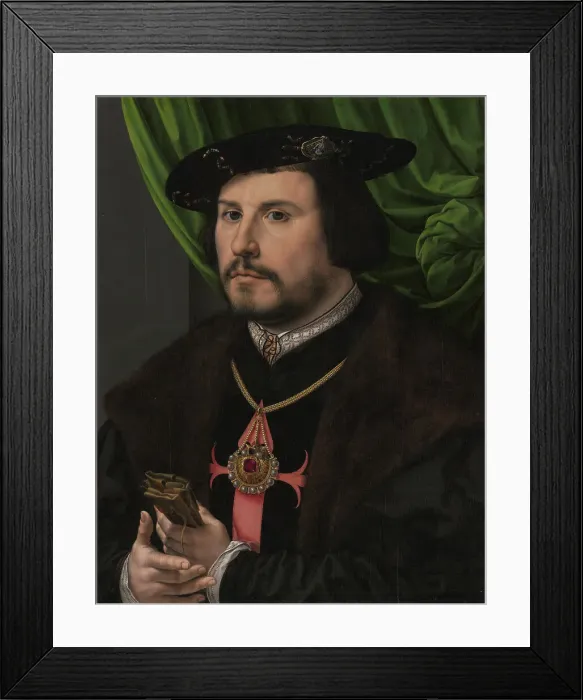 Framed Print : Portrait of Francisco de los Cobos y Molina, about 1530-1532. Creator: Jan Gossaert Framed Print : Portrait of Francisco de los Cobos y Molina, about 1530-1532. Creator: Jan Gossaert