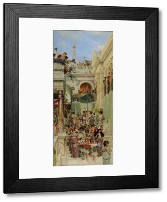 Framed Print : Spring, 1894. Creator: Sir Lawrence Alma-Tadema Framed Print : Spring, 1894. Creator: Sir Lawrence Alma-Tadema