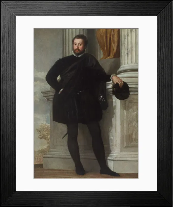 Framed Print : Portrait of a Man, about 1576-1578. Creator: Paolo Veronese Framed Print : Portrait of a Man, about 1576-1578. Creator: Paolo Veronese