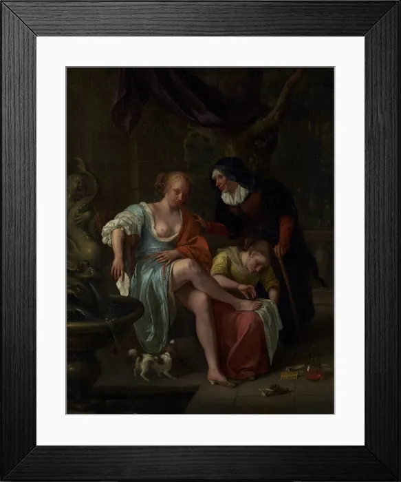 Framed Print : Bathsheba After the Bath, about 1670-1675. Creator: Jan Steen
