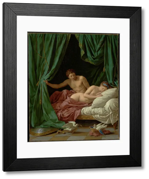 Framed Print : Mars and Venus, Allegory of Peace (Mars et Venus, allegorie sur la Paix), 1770. Creator: Louis Jean Francois Lagrenee Framed Print : Mars and Venus, Allegory of Peace (Mars et Venus, allegorie sur la Paix), 1770. Creator: Louis Jean Francois Lagrenee