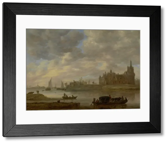 Framed Print : View of Duurstede Castle at Wijk bij Duurstede, 1649. Creator: Jan van Goyen Framed Print : View of Duurstede Castle at Wijk bij Duurstede, 1649. Creator: Jan van Goyen