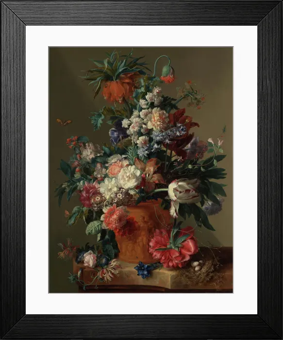 Framed Print : Vase of Flowers, 1722. Creator: Jan van Huysum Framed Print : Vase of Flowers, 1722. Creator: Jan van Huysum