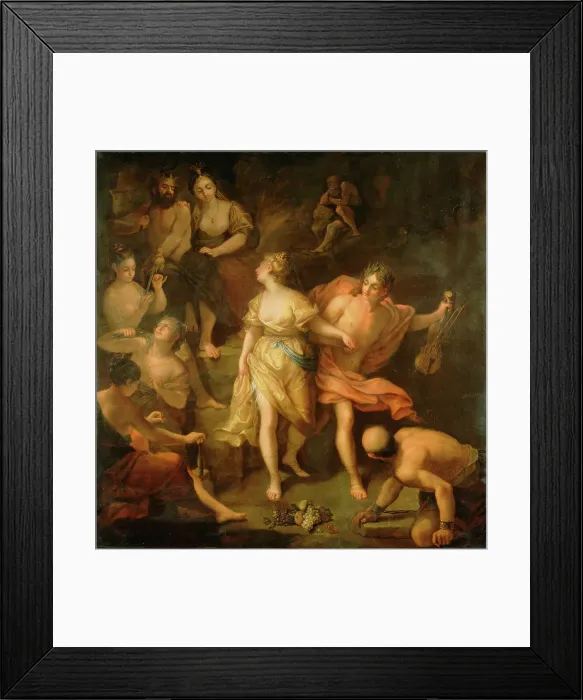 Framed Print : Orpheus and Eurydice, about 1709. Creator: Jean Raoux Framed Print : Orpheus and Eurydice, about 1709. Creator: Jean Raoux