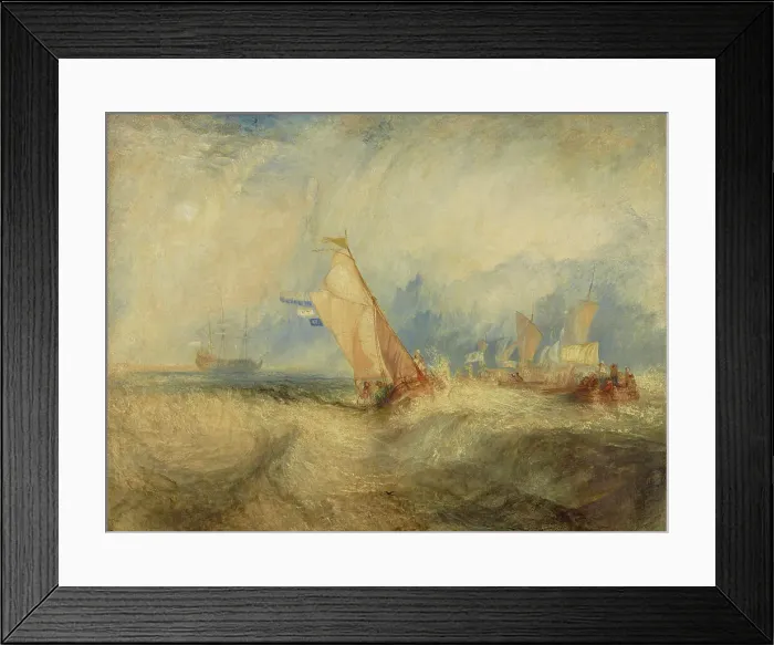 Framed Print : Van Tromp, going about to please his Masters, Ships at Sea, getting a Good Wetting, 1844. Creator: JMW Turner Framed Print : Van Tromp, going about to please his Masters, Ships at Sea, getting a Good Wetting, 1844. Creator: JMW Turner