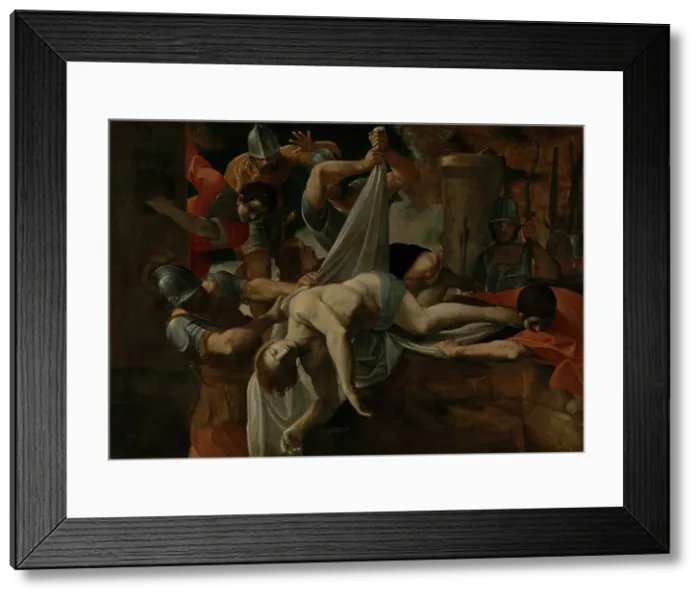 Framed Print : Saint Sebastian Thrown into the Cloaca Maxima, 1612. Creator: Lodovico Carracci Framed Print : Saint Sebastian Thrown into the Cloaca Maxima, 1612. Creator: Lodovico Carracci