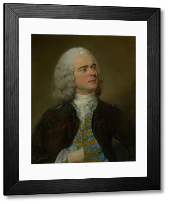 Framed Print : Charles-Francois Pinceloup de la Grange, 1747. Creator: Jean-Baptiste Perronneau Framed Print : Charles-Francois Pinceloup de la Grange, 1747. Creator: Jean-Baptiste Perronneau