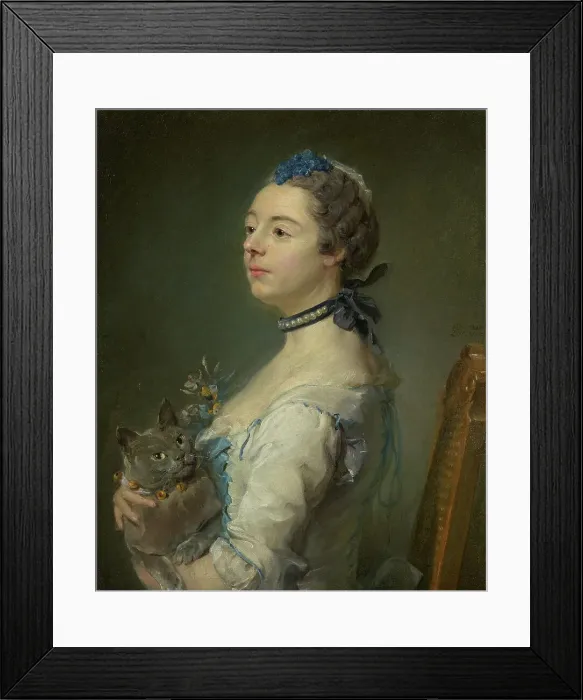 Framed Print : Magdaleine Pinceloup de la Grange, nee de Parseval, 1747. Creator: Jean-Baptiste Perronneau Framed Print : Magdaleine Pinceloup de la Grange, nee de Parseval, 1747. Creator: Jean-Baptiste Perronneau