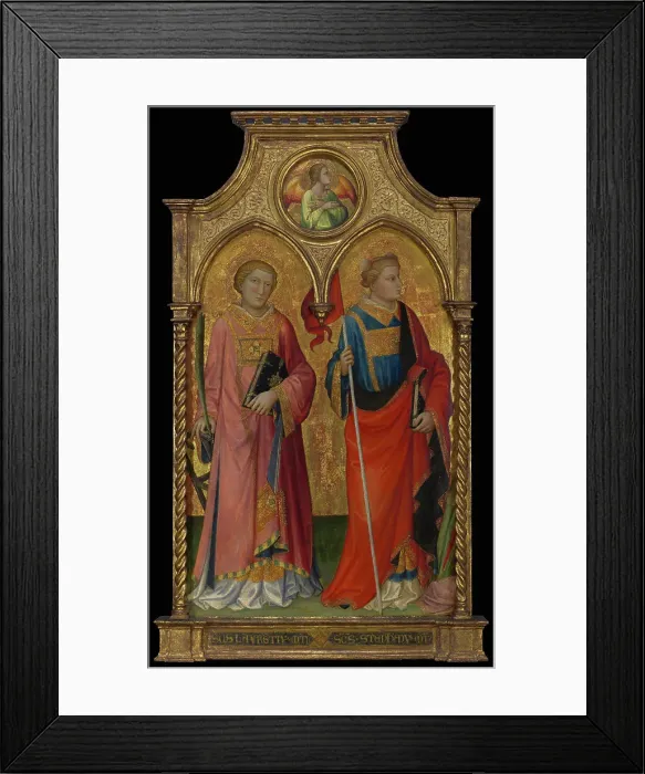 Framed Print : Saints Lawrence and Stephen, 1408. Creator: Mariotto di Nardo Framed Print : Saints Lawrence and Stephen, 1408. Creator: Mariotto di Nardo