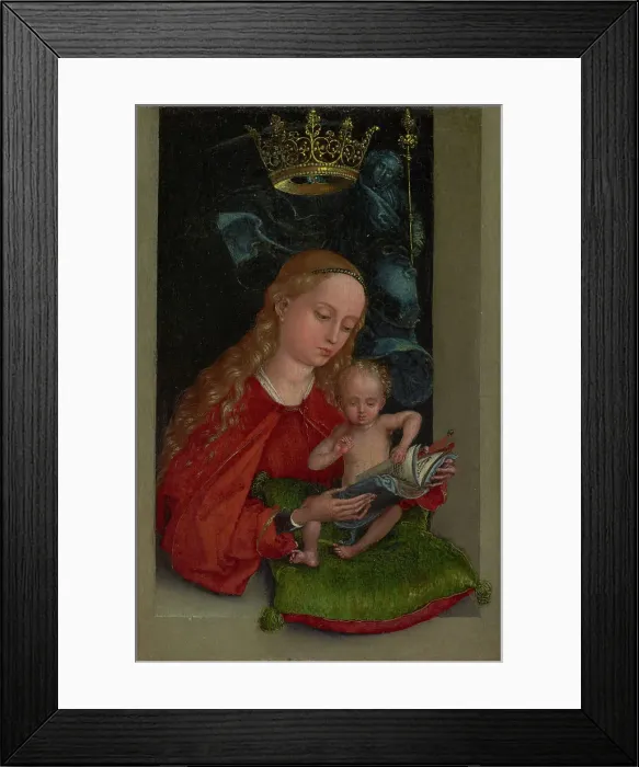 Framed Print : Madonna and Child in a Window, about 1485-1490. Creator: Martin Schongauer Framed Print : Madonna and Child in a Window, about 1485-1490. Creator: Martin Schongauer
