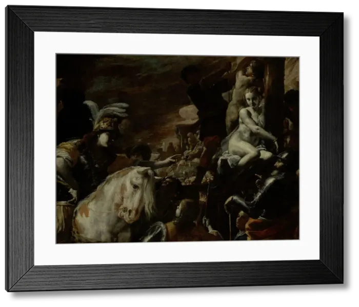 Framed Print : Clorinda Rescuing Sofronia and Olindo, about 1660. Creator: Mattia Preti Framed Print : Clorinda Rescuing Sofronia and Olindo, about 1660. Creator: Mattia Preti