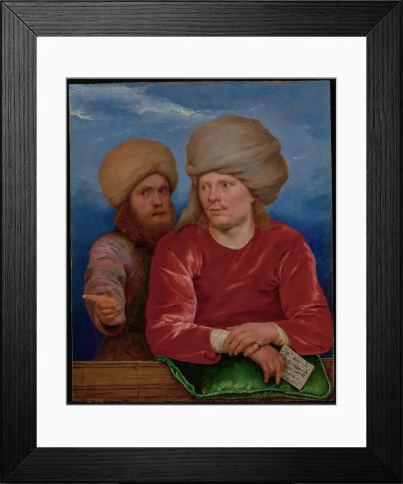 Framed Print : Double Portrait, about 1660-1662. Creator: Michiel Sweerts Framed Print : Double Portrait, about 1660-1662. Creator: Michiel Sweerts