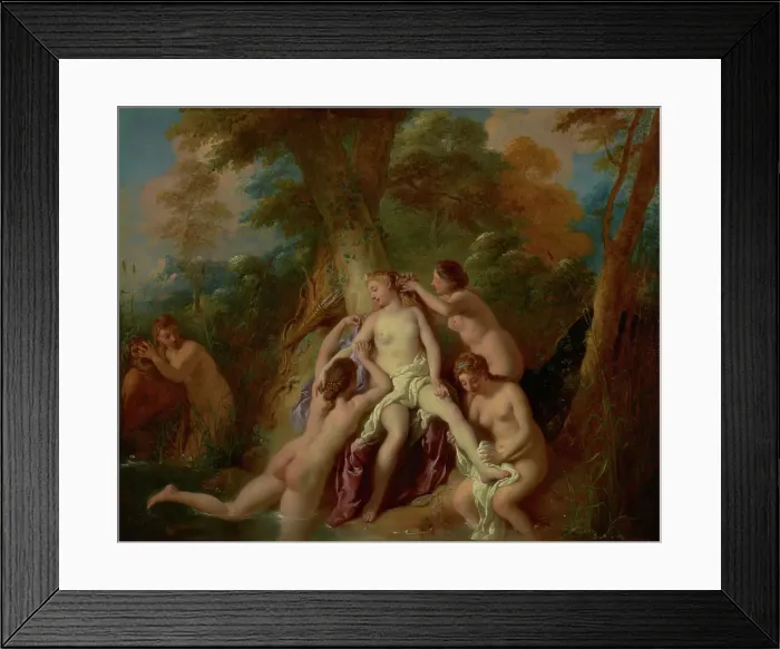 Framed Print : Diana and Her Nymphs Bathing, 1722-1724. Creator: Jean Francois de Troy Framed Print : Diana and Her Nymphs Bathing, 1722-1724. Creator: Jean Francois de Troy