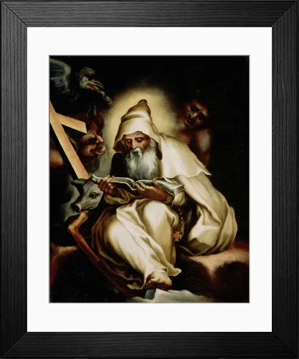Framed Print : The Temptation of Saint Anthony, 1570s. Creator: Lelio Orsi Framed Print : The Temptation of Saint Anthony, 1570s. Creator: Lelio Orsi
