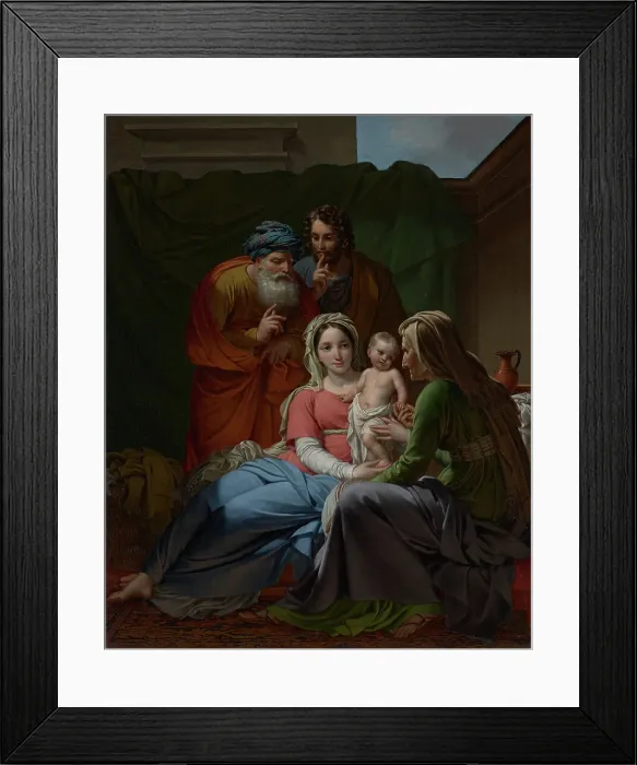 Framed Print : The Holy Family, about 1820. Creator: Joseph Paelinck Framed Print : The Holy Family, about 1820. Creator: Joseph Paelinck