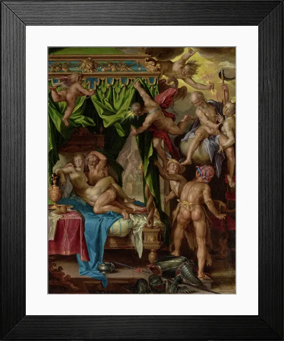 Framed Print : Mars and Venus Surprised by Vulcan, 1604-1608. Creator: Joachim Anthonisz Wtewael Framed Print : Mars and Venus Surprised by Vulcan, 1604-1608. Creator: Joachim Anthonisz Wtewael