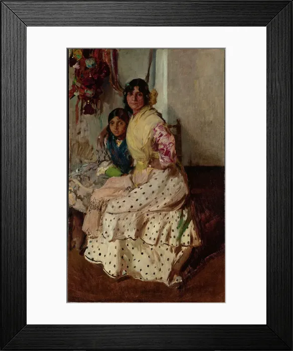 Framed Print : Pepilla and her Daughter, 1910. Creator: Joaquin Sorolla y Bastida Framed Print : Pepilla and her Daughter, 1910. Creator: Joaquin Sorolla y Bastida