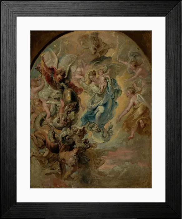 Framed Print : The Virgin as the Woman of the Apocalypse, about 1623-1624. Creator: Peter Paul Rubens Framed Print : The Virgin as the Woman of the Apocalypse, about 1623-1624. Creator: Peter Paul Rubens