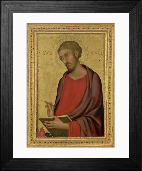 Framed Print : Saint Luke, (early 1330s?). Creator: Simone Martini Framed Print : Saint Luke, (early 1330s?). Creator: Simone Martini