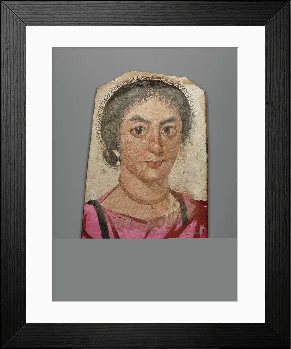 Framed Print : Mummy Portrait of a Young Woman, about A.D. 170-200. Creator: Unknown Framed Print : Mummy Portrait of a Young Woman, about A.D. 170-200. Creator: Unknown