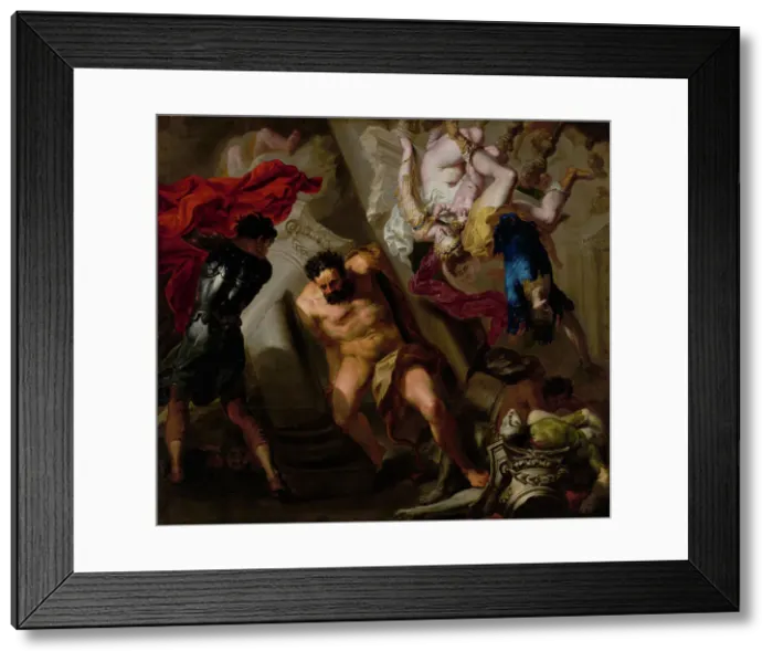 Framed Print : The Death of Samson, about 1650. Creator: Unknown Framed Print : The Death of Samson, about 1650. Creator: Unknown