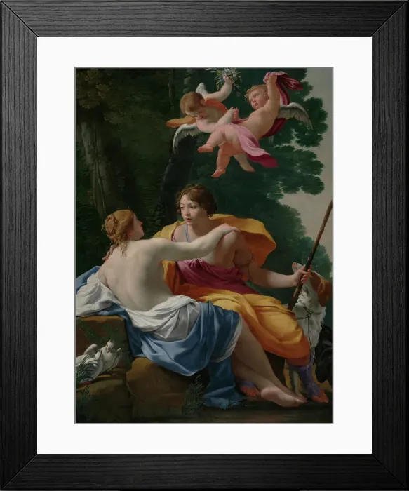 Framed Print : Venus and Adonis, about 1642. Creator: Simon Vouet Framed Print : Venus and Adonis, about 1642. Creator: Simon Vouet