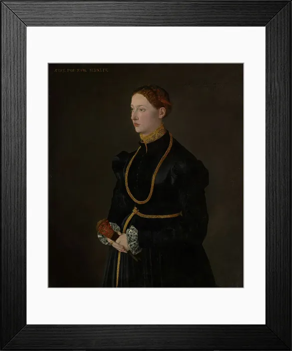 Framed Print : Portrait of Barbara Kressin, 1544. Creator: Unknown Framed Print : Portrait of Barbara Kressin, 1544. Creator: Unknown