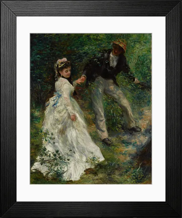 Framed Print : The Promenade, 1870. Creator: Pierre-Auguste Renoir Framed Print : The Promenade, 1870. Creator: Pierre-Auguste Renoir