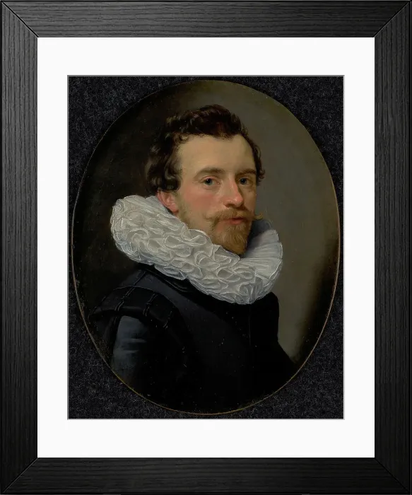Framed Print : Portrait of a Young Man with a Ruff, mid-1620s. Creator: Thomas de Keyser Framed Print : Portrait of a Young Man with a Ruff, mid-1620s. Creator: Thomas de Keyser