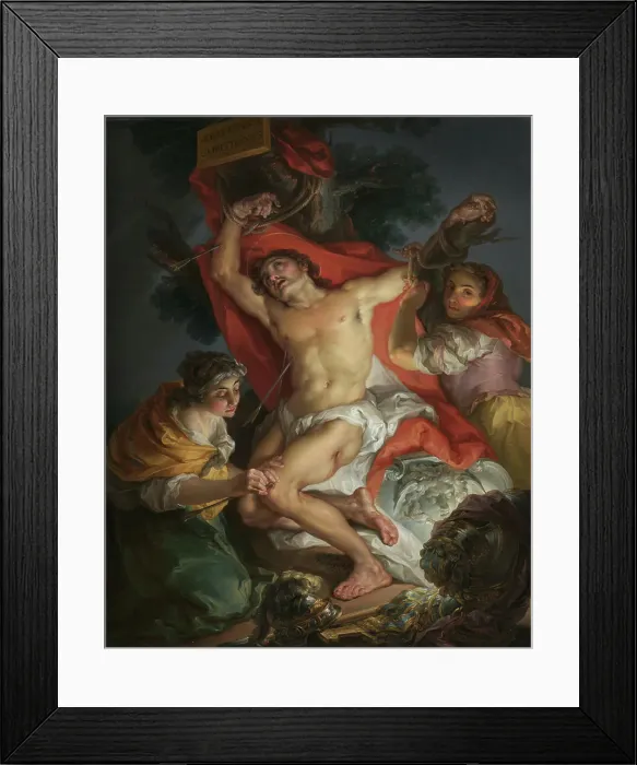 Framed Print : Saint Sebastian Tended by Saint Irene, 1795-1800. Creator: Vicente Lopez y Portana Framed Print : Saint Sebastian Tended by Saint Irene, 1795-1800. Creator: Vicente Lopez y Portana