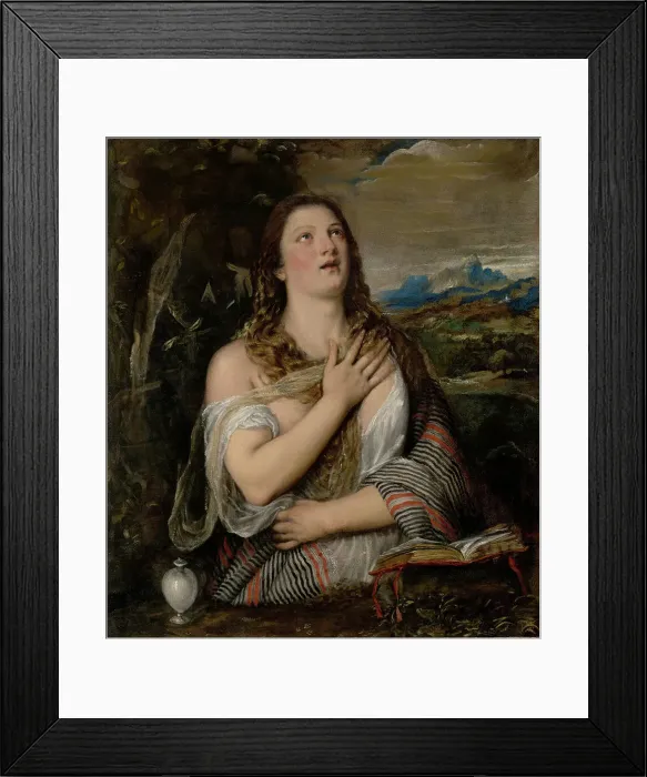 Framed Print : The Penitent Magdalene, 1555-1565. Creator: Titian Framed Print : The Penitent Magdalene, 1555-1565. Creator: Titian