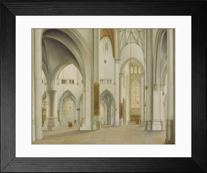 Framed Print : The Interior of Saint Bavo, Haarlem, 1628. Creator: Pieter Jansz Saenredam Framed Print : The Interior of Saint Bavo, Haarlem, 1628. Creator: Pieter Jansz Saenredam