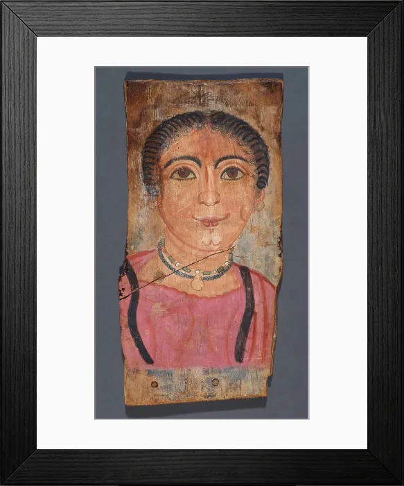 Framed Print : Mummy Portrait of a Woman, A.D. 175-200. Creator: Unknown Framed Print : Mummy Portrait of a Woman, A.D. 175-200. Creator: Unknown