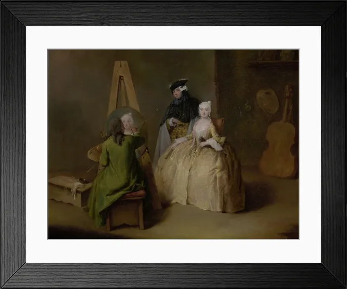 Framed Print : The Painter in His Studio, about 1741-1744. Creator: Pietro Longhi Framed Print : The Painter in His Studio, about 1741-1744. Creator: Pietro Longhi