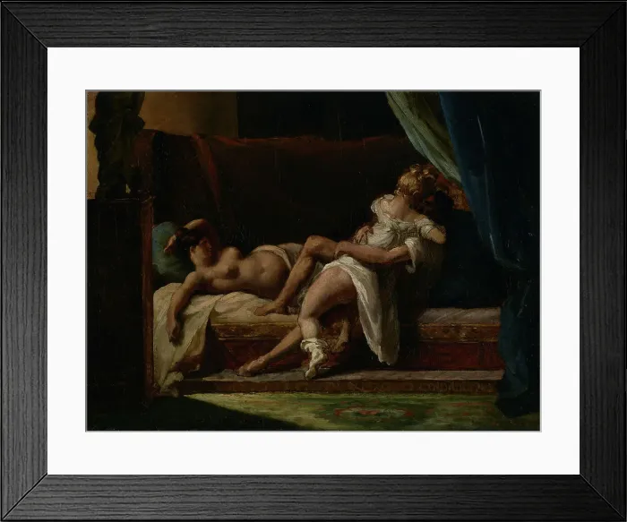 Framed Print : Three Lovers, about 1817-1820. Creator: Theodore Gericault Framed Print : Three Lovers, about 1817-1820. Creator: Theodore Gericault