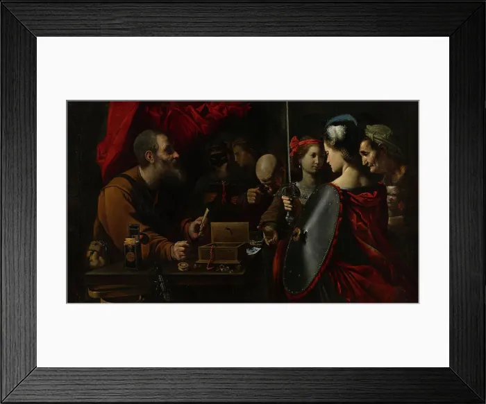 Framed Print : Achilles among the Daughters of Lycomedes, about 1625-1630. Creator: Pietro Paolini Framed Print : Achilles among the Daughters of Lycomedes, about 1625-1630. Creator: Pietro Paolini
