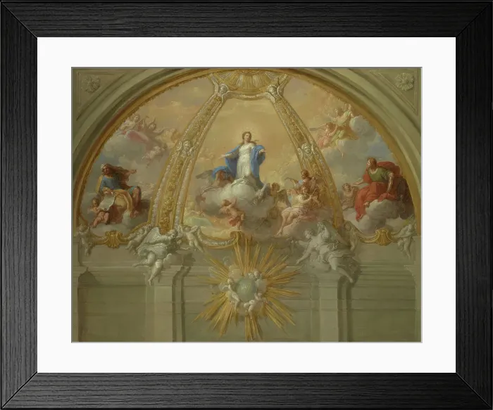Framed Print : Immaculate Conception, about 1730. Creator: Placido Costanzi Framed Print : Immaculate Conception, about 1730. Creator: Placido Costanzi