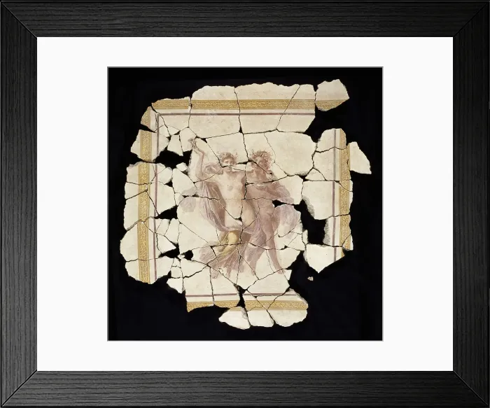 Framed Print : Fresco Fragment, 1st century A.D.. Creator: Unknown Framed Print : Fresco Fragment, 1st century A.D.. Creator: Unknown