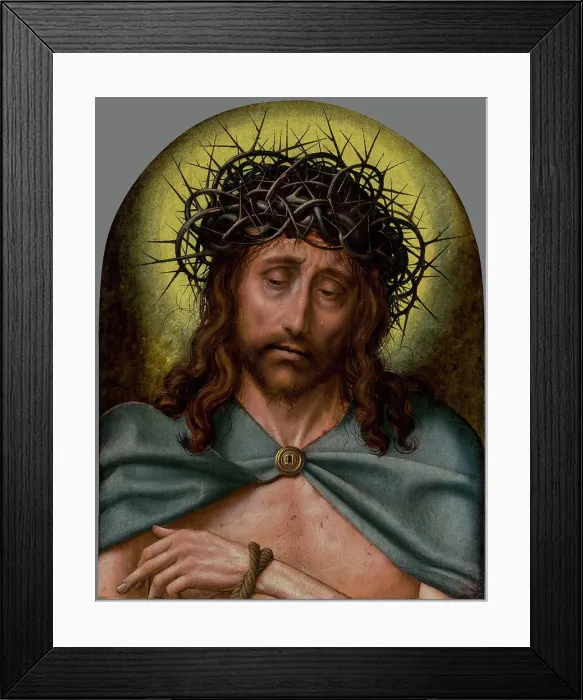 Framed Print : Christ as the Man of Sorrows, about 1520-1525. Creator: Quentin Metsys I Framed Print : Christ as the Man of Sorrows, about 1520-1525. Creator: Quentin Metsys I