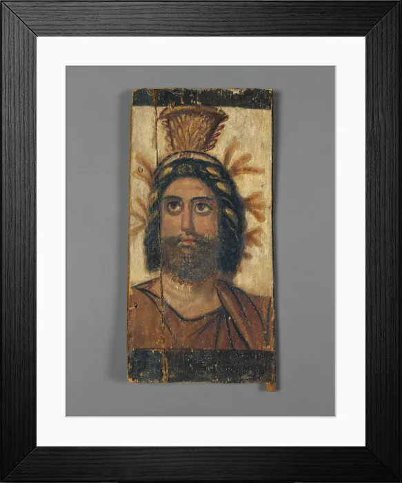 Framed Print : Panel with Painted Image of Serapis, A.D. 100-200. Creator: Unknown Framed Print : Panel with Painted Image of Serapis, A.D. 100-200. Creator: Unknown