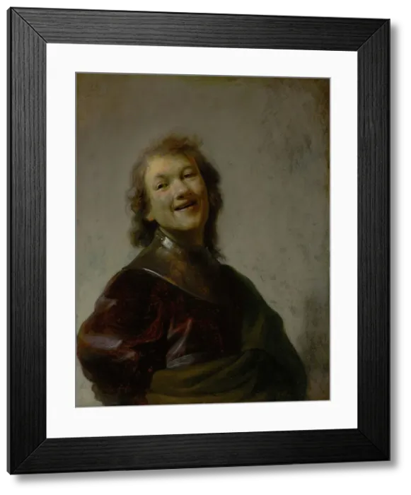 Framed Print : Rembrandt Laughing, about 1628. Creator: Rembrandt Harmensz van Rijn Framed Print : Rembrandt Laughing, about 1628. Creator: Rembrandt Harmensz van Rijn