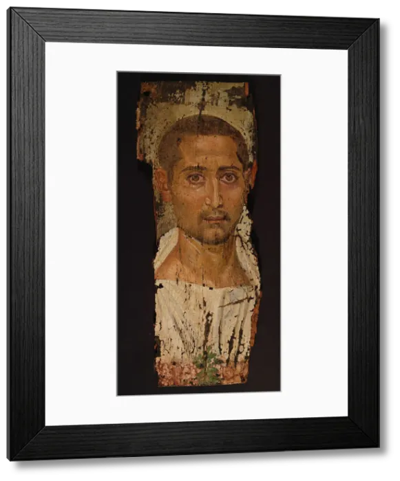 Framed Print : Mummy Portrait of a Bearded Man, A.D. 220-235. Creator: Unknown Framed Print : Mummy Portrait of a Bearded Man, A.D. 220-235. Creator: Unknown