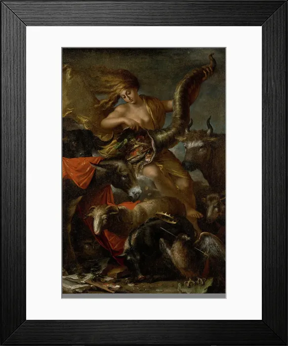 Framed Print : Allegory of Fortune, about 1658-1659. Creator: Salvator Rosa Framed Print : Allegory of Fortune, about 1658-1659. Creator: Salvator Rosa