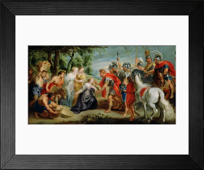Framed Print : David Meeting Abigail, early 1630s. Creator: Workshop of Peter Paul Rubens Framed Print : David Meeting Abigail, early 1630s. Creator: Workshop of Peter Paul Rubens