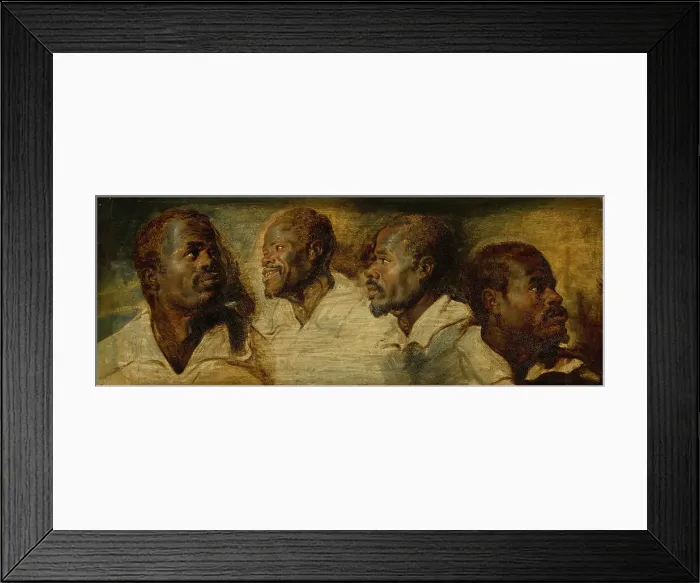 Framed Print : Four Studies of a Male Head, about 1617-1620. Creator: Workshop of Peter Paul Rubens Framed Print : Four Studies of a Male Head, about 1617-1620. Creator: Workshop of Peter Paul Rubens