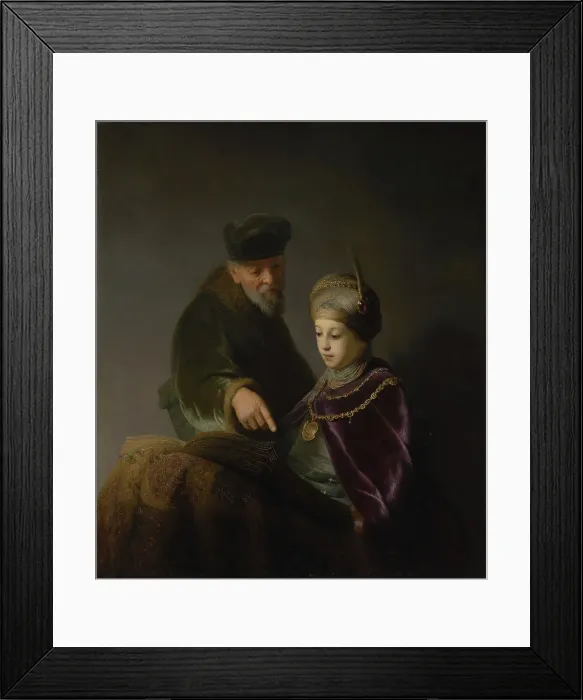 Framed Print : A Young Scholar and his Tutor, about 1629-1630. Creator: Workshop of Rembrandt Harmensz. van Rijn