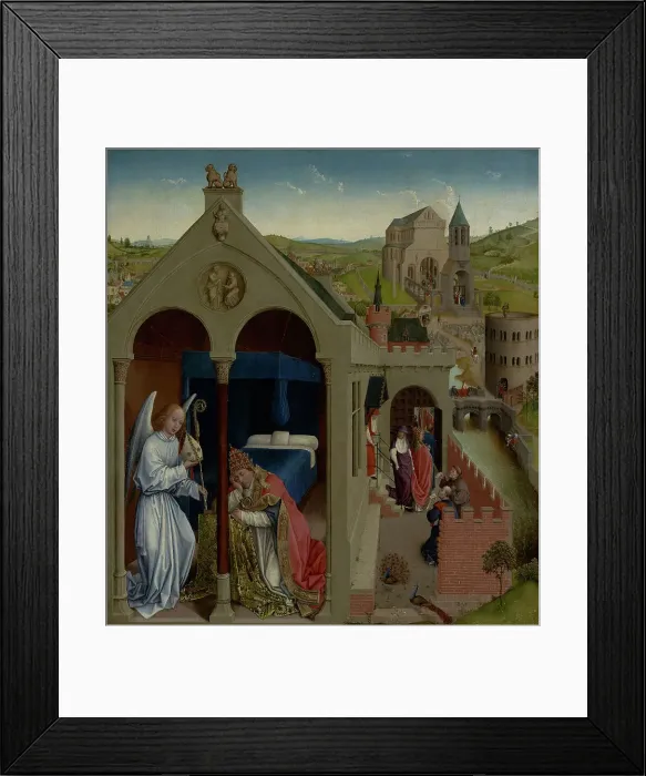 Framed Print : The Dream of Pope Sergius, late 1430s. Creator: Workshop of Rogier van der Weyden Framed Print : The Dream of Pope Sergius, late 1430s. Creator: Workshop of Rogier van der Weyden